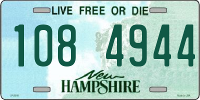 NH license plate 1084944