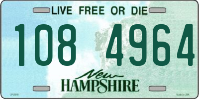 NH license plate 1084964