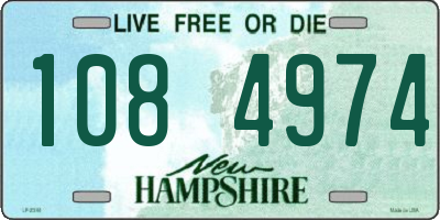 NH license plate 1084974