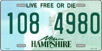 NH license plate 1084980
