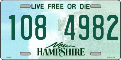 NH license plate 1084982