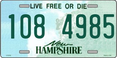 NH license plate 1084985