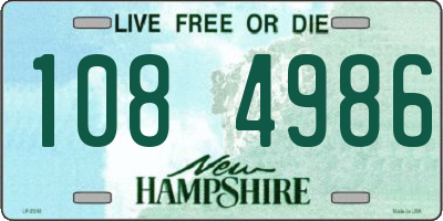 NH license plate 1084986