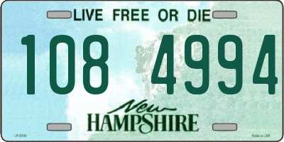 NH license plate 1084994