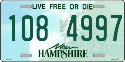 NH license plate 1084997