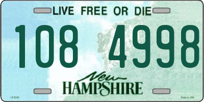 NH license plate 1084998