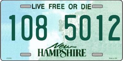 NH license plate 1085012