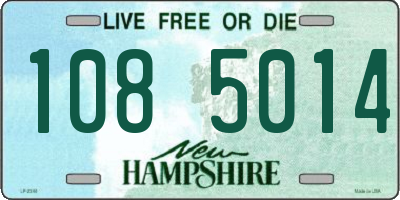 NH license plate 1085014