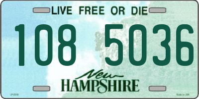 NH license plate 1085036