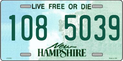 NH license plate 1085039
