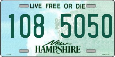 NH license plate 1085050