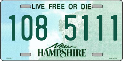 NH license plate 1085111