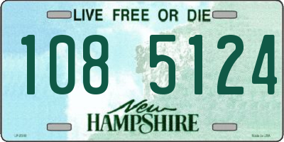 NH license plate 1085124