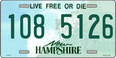 NH license plate 1085126