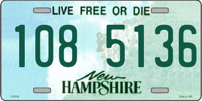NH license plate 1085136