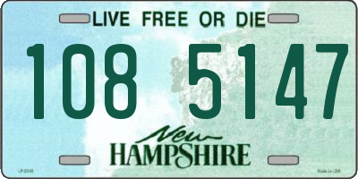 NH license plate 1085147