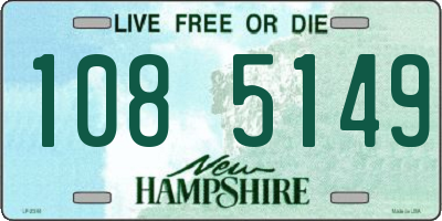 NH license plate 1085149