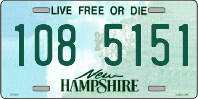 NH license plate 1085151