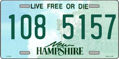 NH license plate 1085157