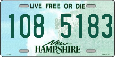 NH license plate 1085183