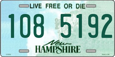 NH license plate 1085192