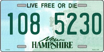 NH license plate 1085230