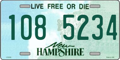 NH license plate 1085234