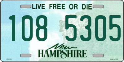 NH license plate 1085305