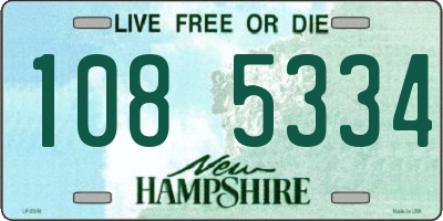 NH license plate 1085334