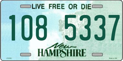 NH license plate 1085337