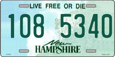 NH license plate 1085340