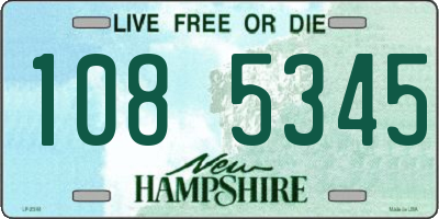 NH license plate 1085345