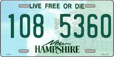 NH license plate 1085360