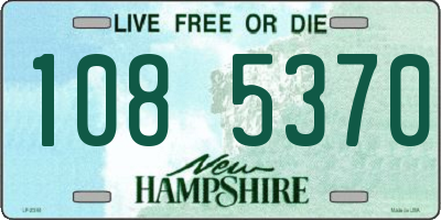 NH license plate 1085370