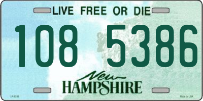 NH license plate 1085386