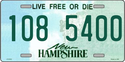 NH license plate 1085400