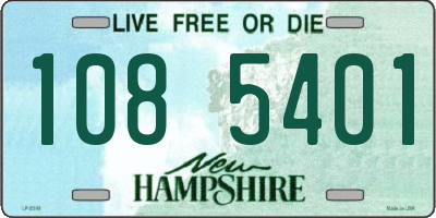 NH license plate 1085401