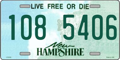 NH license plate 1085406