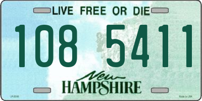NH license plate 1085411