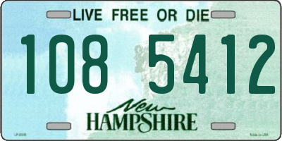 NH license plate 1085412