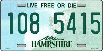 NH license plate 1085415