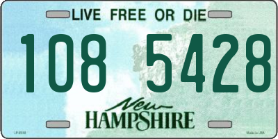 NH license plate 1085428