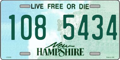 NH license plate 1085434