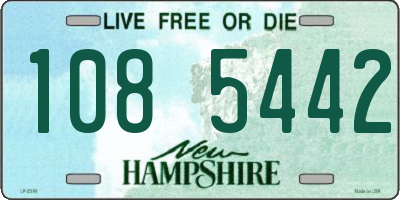 NH license plate 1085442