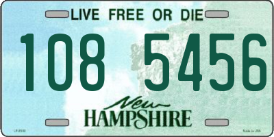NH license plate 1085456