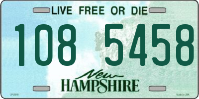 NH license plate 1085458