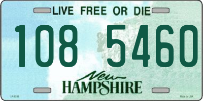 NH license plate 1085460