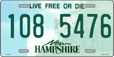NH license plate 1085476
