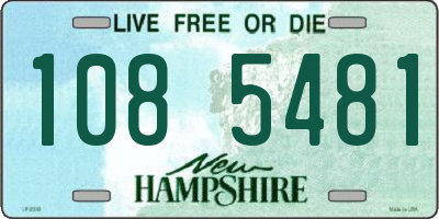NH license plate 1085481