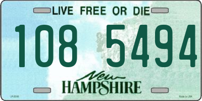 NH license plate 1085494